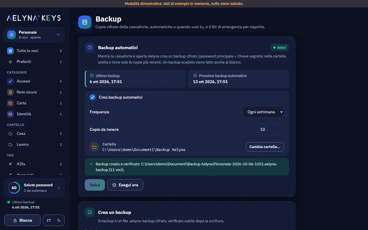 Automatic backups